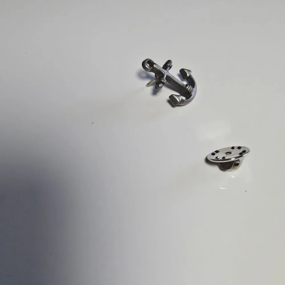 B.A. Ballou Silver Tone Metal WWII Military Pin